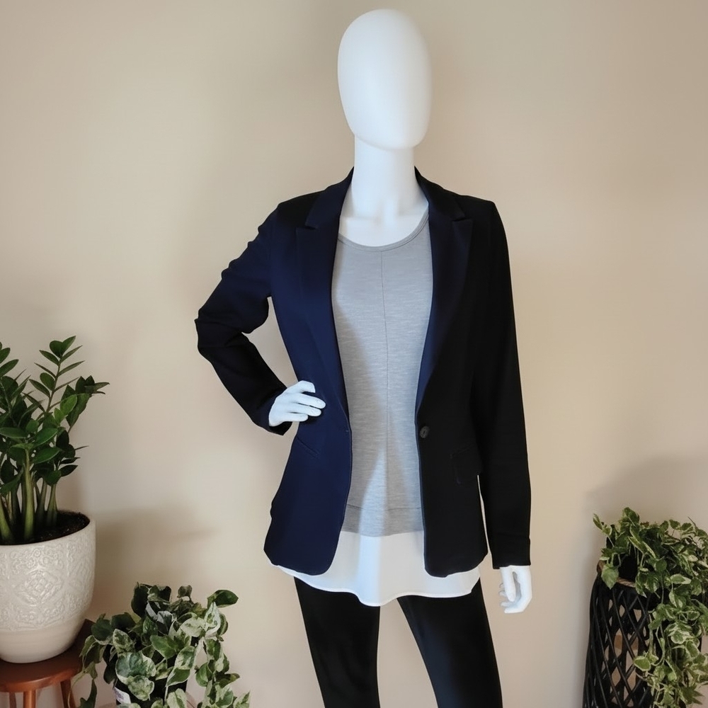 Red Engine Relaxed Tailored Dark Wash Denim Blazer – Size Small